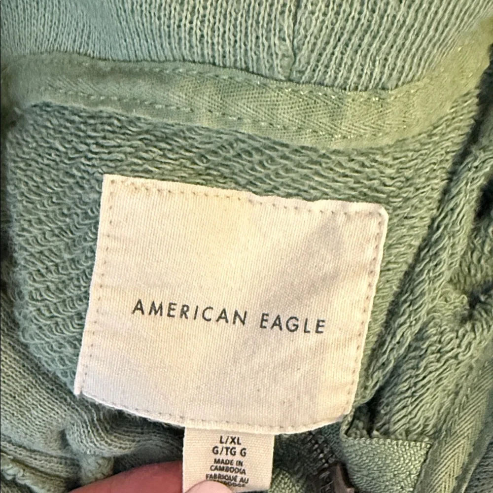 American Eagle Outfitters Green Hoodie Sweater - Picture 8 of 9